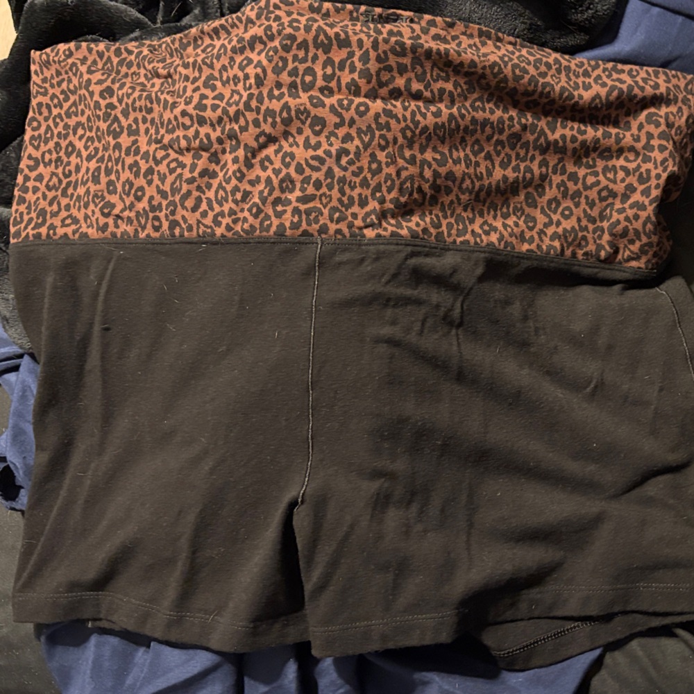 PINK Victoria's Secret Black and Brown Leopard Skirt